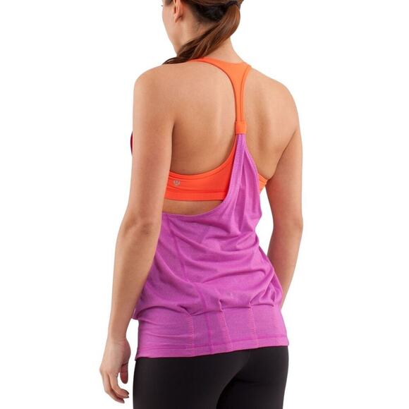 Lululemon Tops - Lululemon Practice Freely Heathered Violet Tank - 4